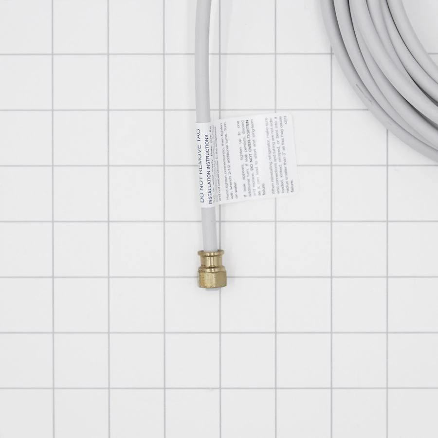Refrigerator Water Line Installation Kit, Gray, with 25' of PEX tubing and 1/4" fittings for ice and water hook up W10267701RP