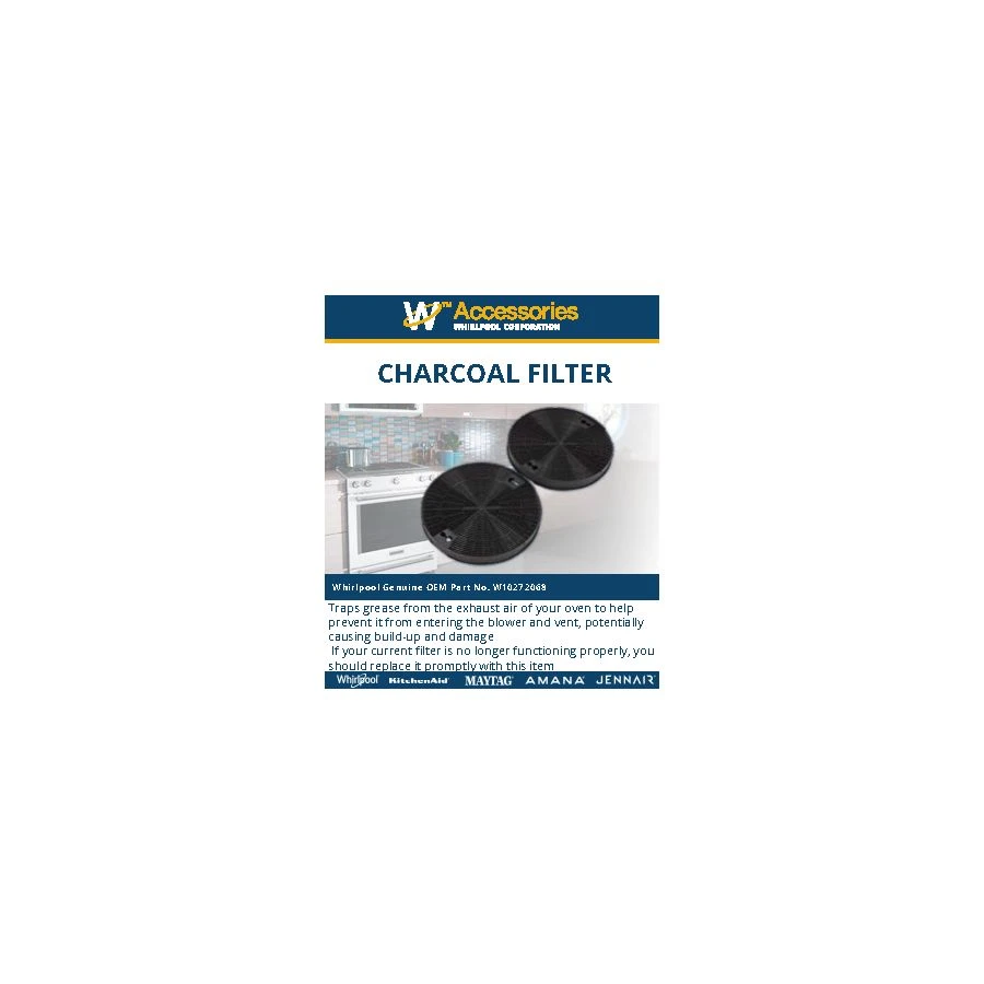 2-pack Charcoal Range Hood Filters For Various Models - Jxw0330w And Uxt5536aa view 7