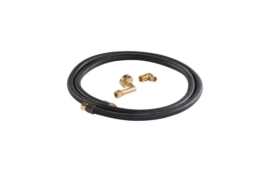 Dishwasher Fill Hose Kit of 6' EPDM water supply line with 3/8" compression fitting (2), 3/4" gooseneck, 3/8" elbow W10278627IP