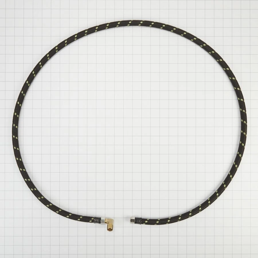 Dishwasher Water Line Installation Kit with 6' hose, 3/8" x 3/8" NPT male compression elbow, 3/4" x 3/8" brass gooseneck W10278635RP