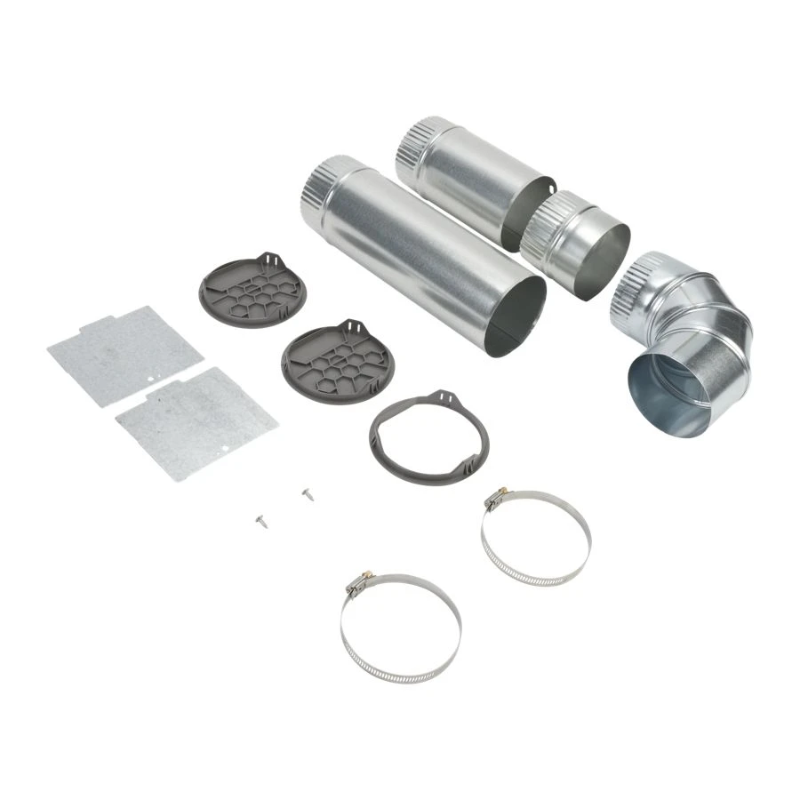4-way internal dryer vent kit for Left, Right, and Bottom venting, compatible with WE/GD94/95/97HEX & ME/GD6000/7000X models. W10323246