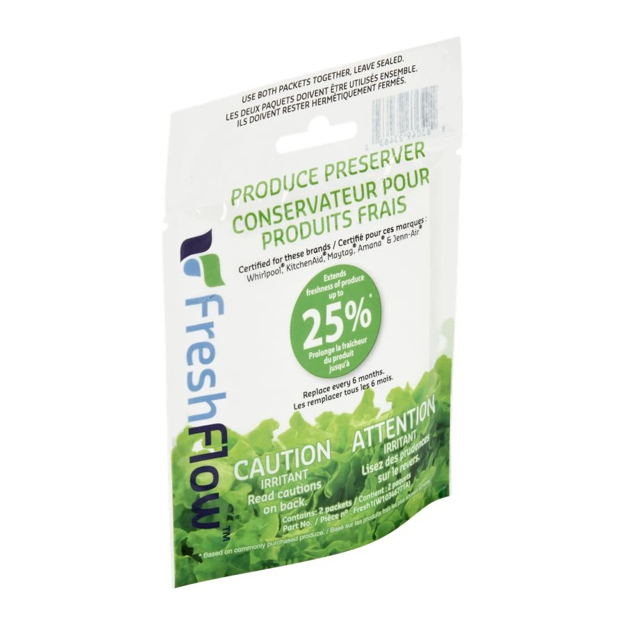 Produce Preserver Replacement Filters to Extend Freshness of Produce up to 4 Days Longer W10346771A