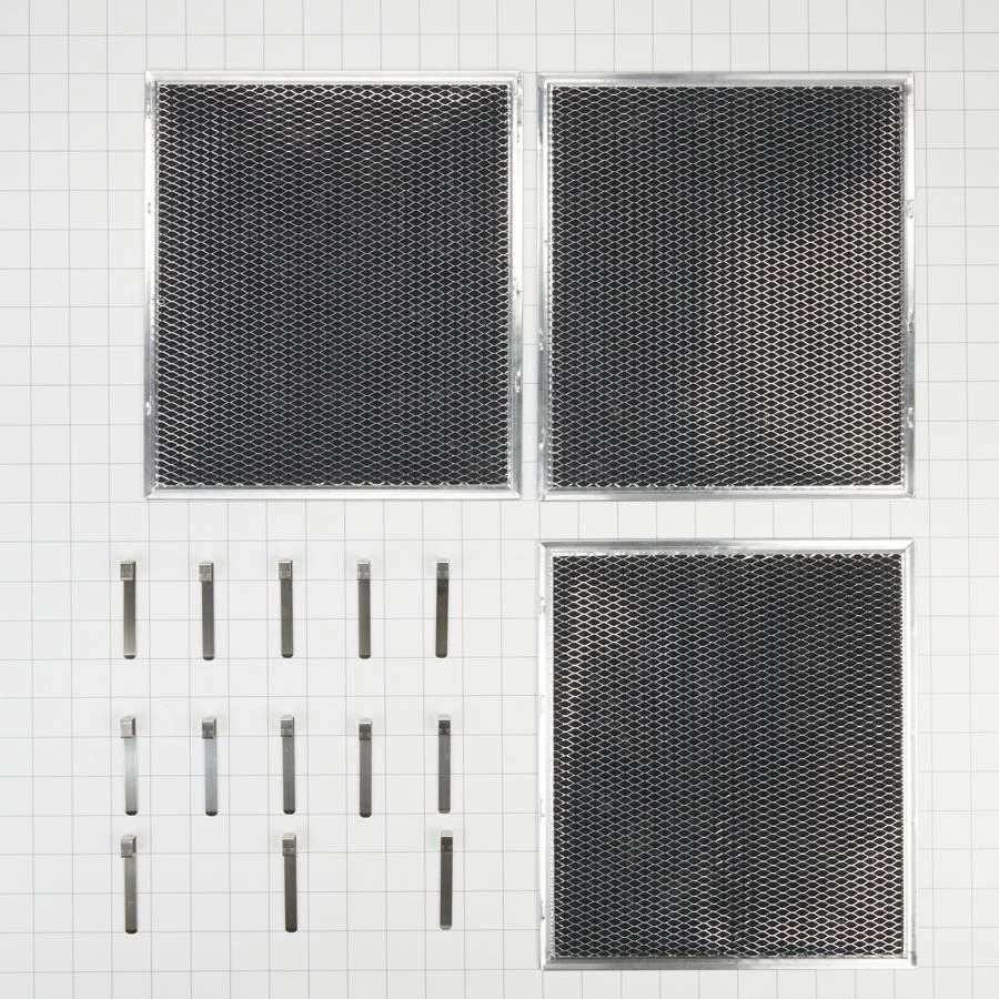 Range Hood Charcoal Replacement Filter Kit For Models Ih6302ys, Ihw6302yb, Ihw7302ys (includes 3 Filters And 12 Clips) W10412939