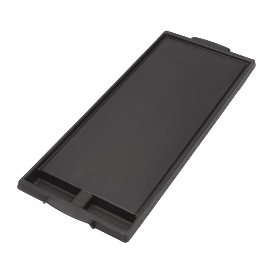 Range Griddle - Black With Non-stick Surface Cast Aluminum, 2-divided Grease Wells And Recessed Drain Channels (1-in H X 7 3/4-in W X 19 3/4-in D) W10432544