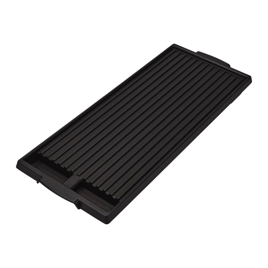 Range Grill Kit - Black With Non-stick Surface Cast Aluminum And 2-divided Grease Wells (1 1/8-in H X 7 3/4-in W X 19 3/4-in D) W10432545