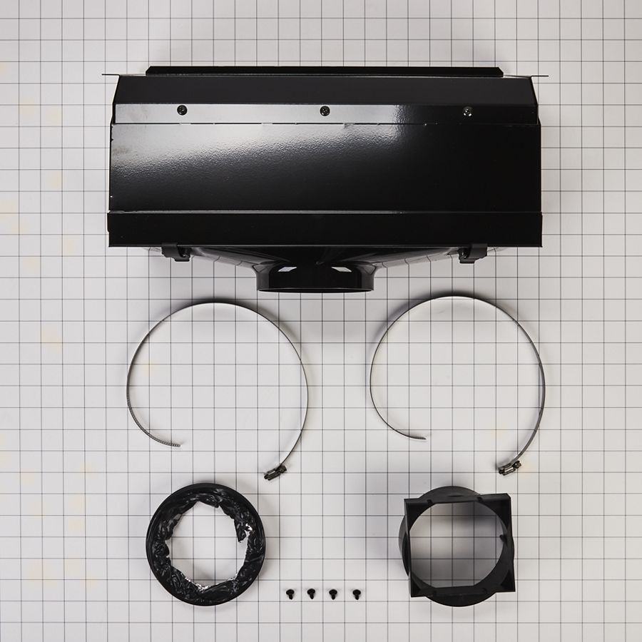 Ductless Downdraft Vent Kit, Black, Size: 20" L X 13" W X 12" H W10620783