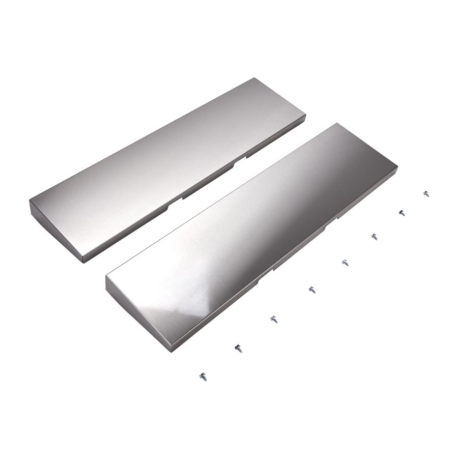 Jennair Wall Hood Chimney Extension Kit For Installation Of 36-in Hood Into 48-in Opening - Stainless Steel (includes Two Panels And Eight Screws) W10646269
