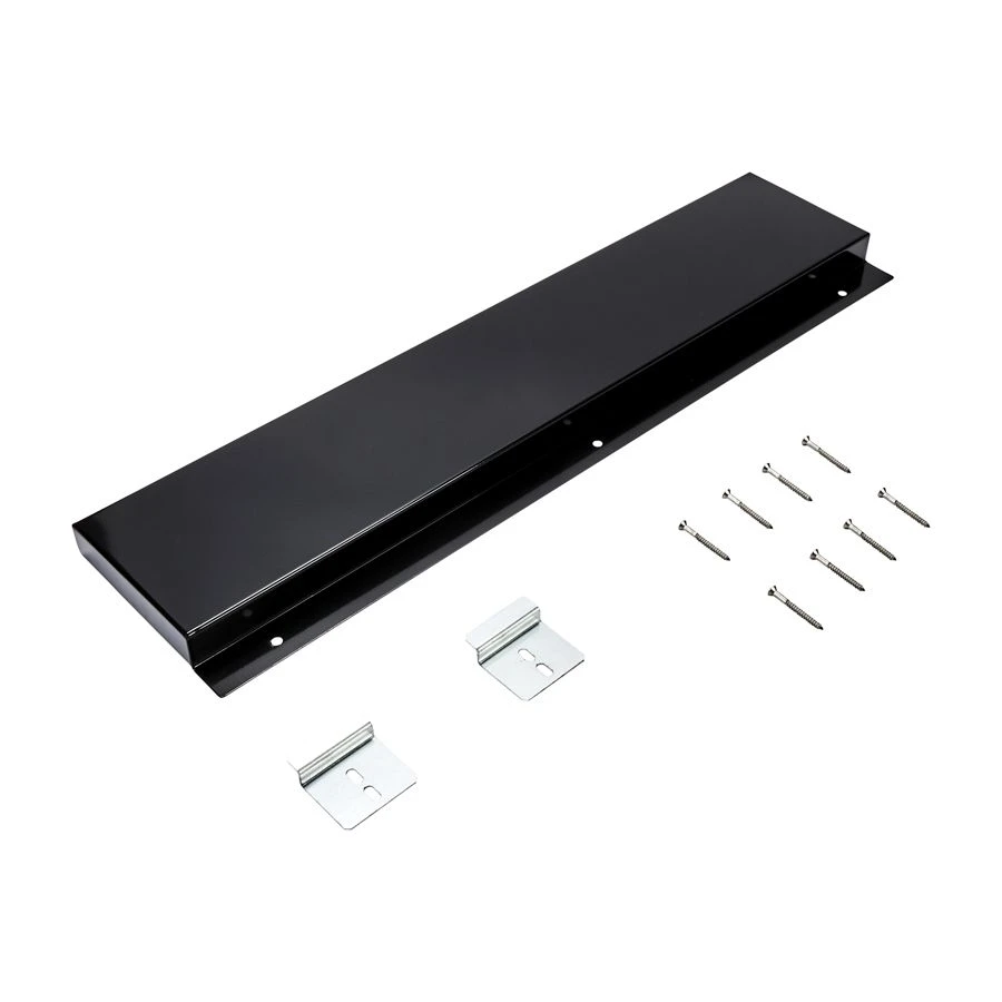 Slide-in Range Backsplash, Black, Size: 6" H W10655449