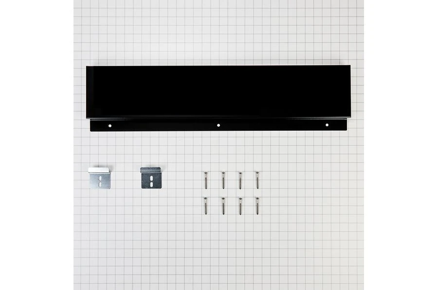 Slide-in Range Backsplash, Black, Size: 6" H W10655449