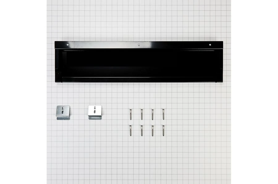 Slide-in Range Backsplash, Black, Size: 6" H W10655449