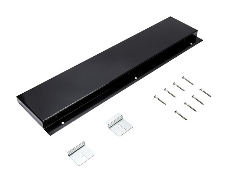Slide-in Range Backsplash, Black, Size: 6" H W10655449