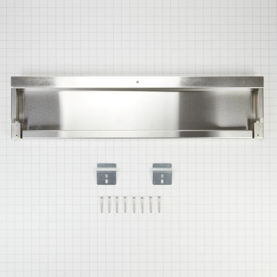 Stainless Steel Range Backsplash,Size: 30" W x 6" H W10655450
