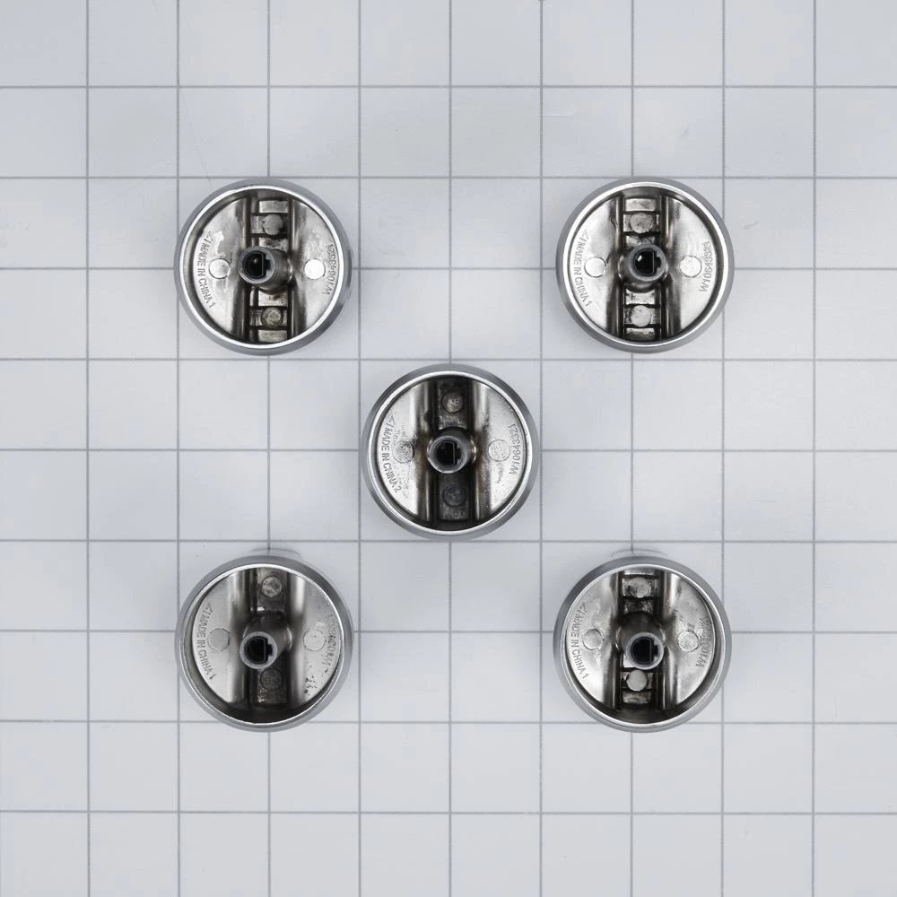 Premium Gas Cooktop Knob Kit (Set of 5) for Various MGC7430 and MGC7536 Models W10724598