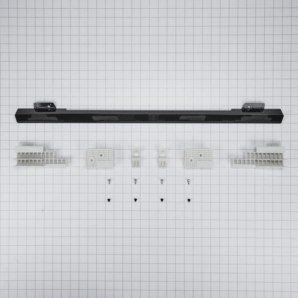 30" Wall Range Flush Installation Trim Kit, Black W10752688, product image 2 of 3