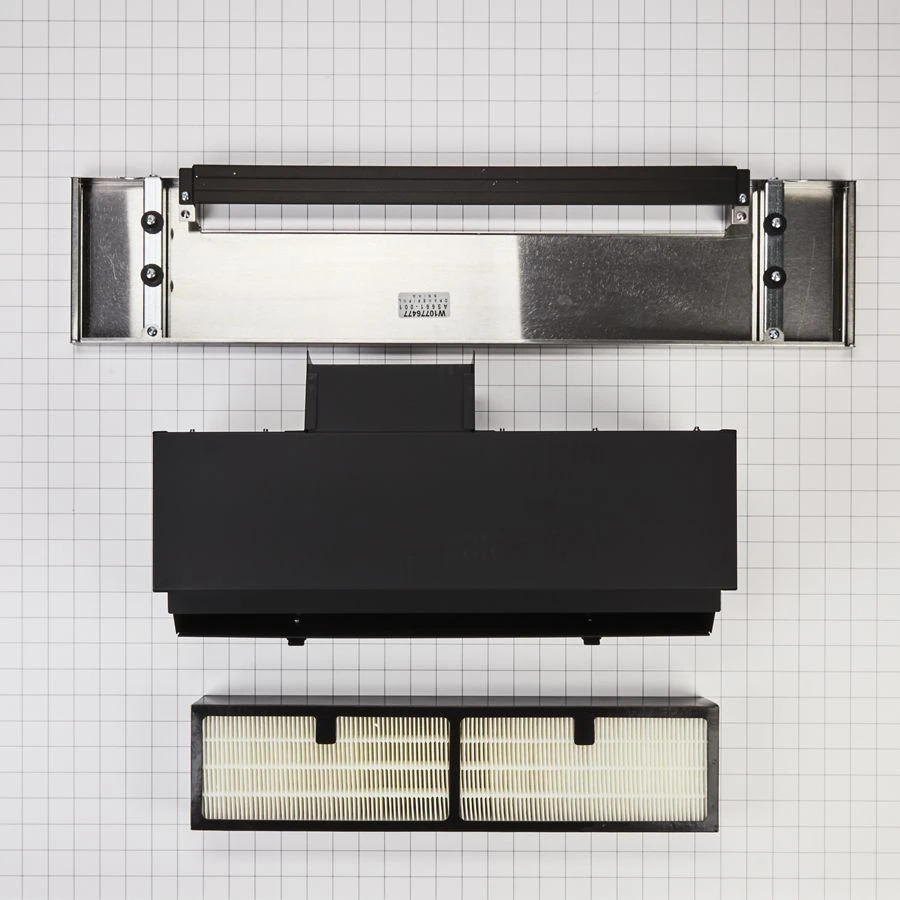 Range Hood Vsi Ductless Downdraft Vent Kit, Stainless Steel, Fits Kseg1750ess And Ksdg1750ess,size: 31" L X 20" W X 7-1/2" H view 3