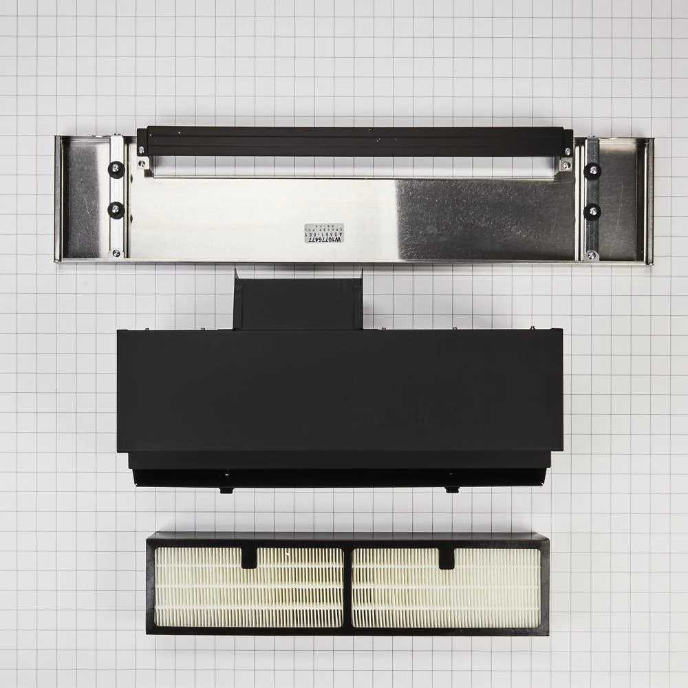 Range Hood VSI Ductless Downdraft Vent Kit, Stainless Steel, fits KSEG1750ESS and KSDG1750ESS,Size: 31" L x 20" W x 7-1/2" H W10768190
