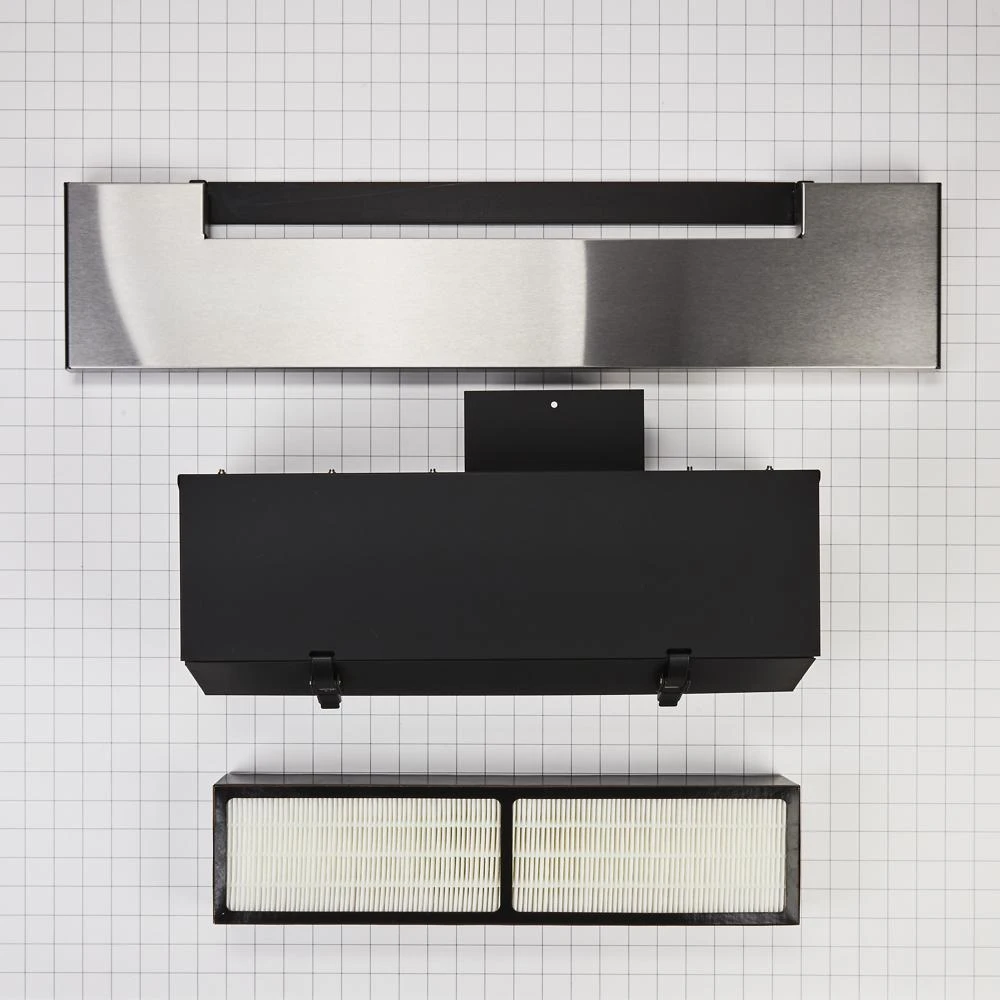 Range Hood VSI Ductless Downdraft Vent Kit, Stainless Steel, fits KSEG1750ESS and KSDG1750ESS,Size: 31" L x 20" W x 7-1/2" H W10768190