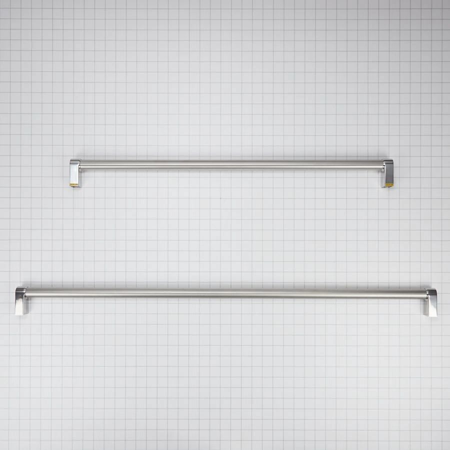 Kitchenaid® 30-in Bottom Mount Refrigerator Handle Kit With Red Medallions For Panel-ready Models W10782874