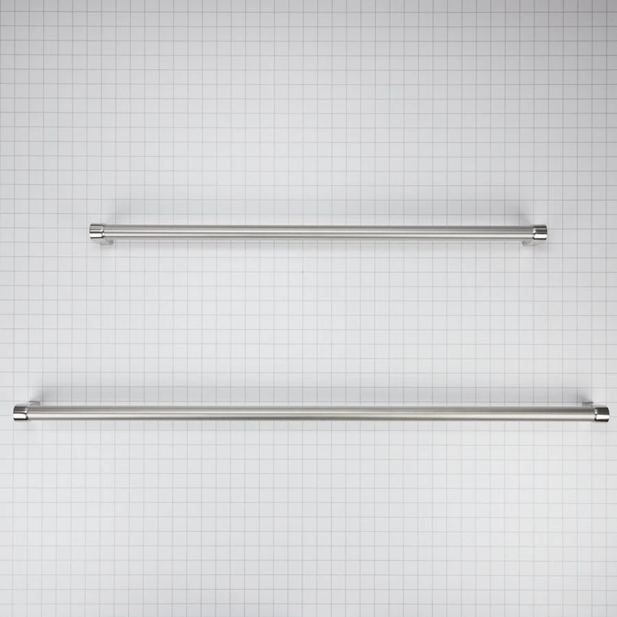 Kitchenaid® 30-in Bottom Mount Refrigerator Handle Kit With Red Medallions For Panel-ready Models W10782874