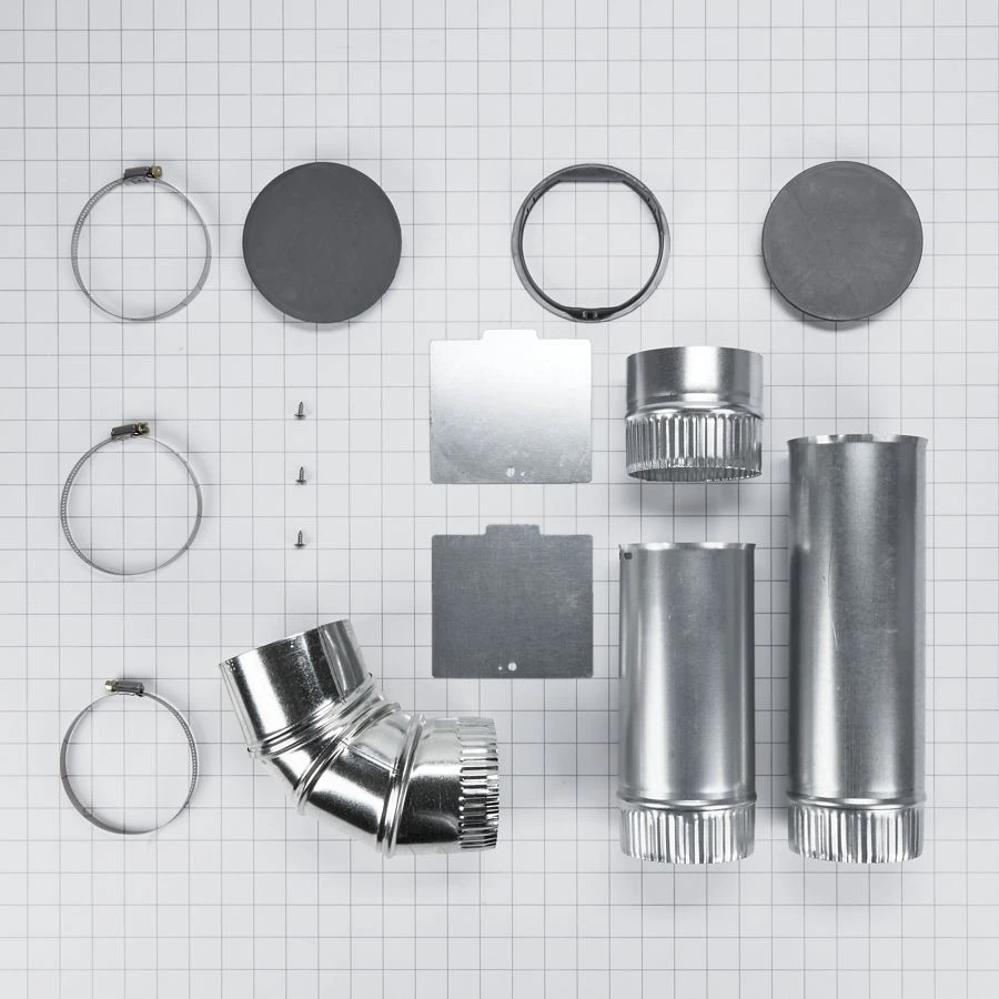 4-way dryer side vent kit that fits WED9500EC, WED9500EW, WGD9500EC, WGD9500EW, YWED9500EC, and YWED9500EW W10858320
