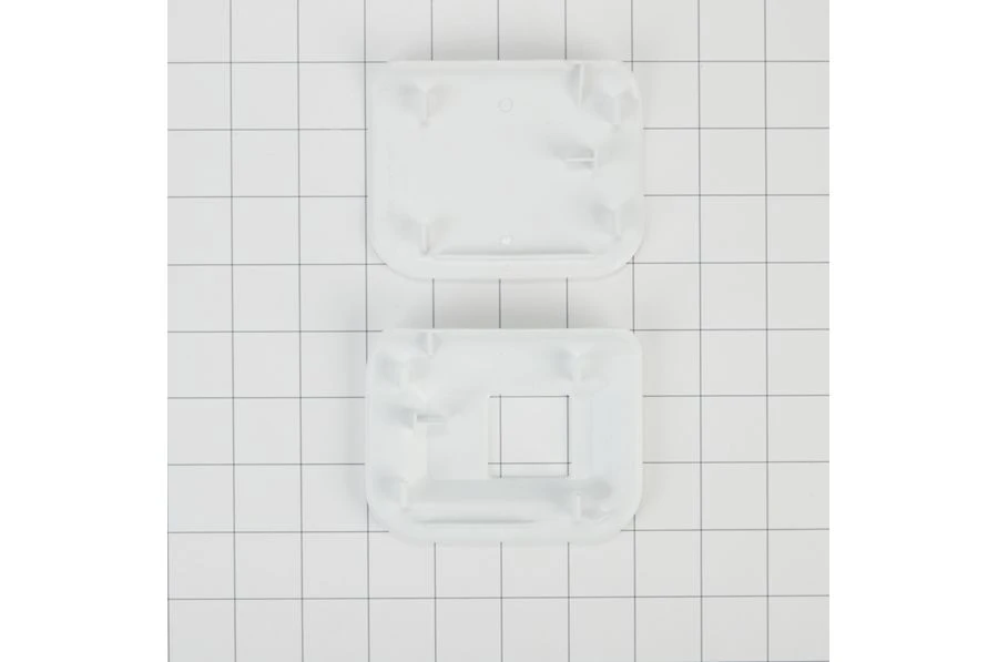 Dryer Door Reversal Kit, white-colored, for Advantage Maytag models with magnets W10895133