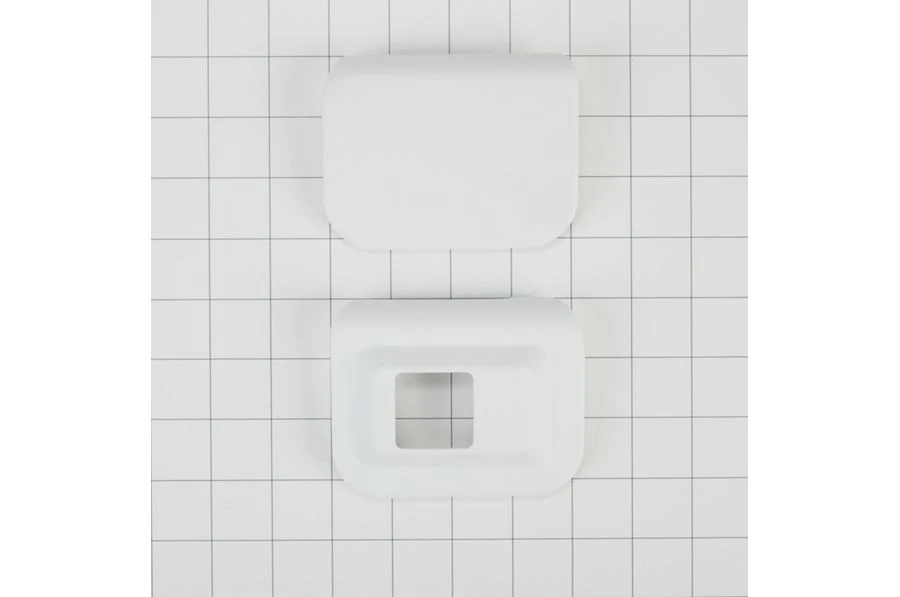 Dryer Door Reversal Kit, white-colored, for Advantage Maytag models with magnets W10895133