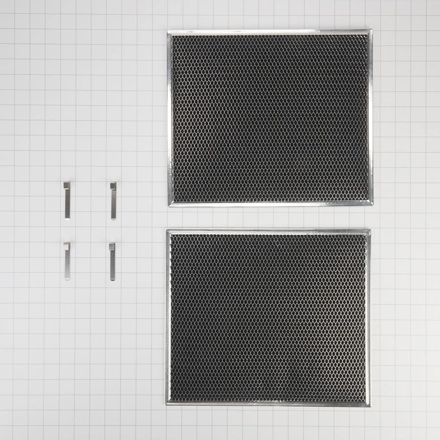 30-in Range Hood Recirculation Filter Kit - Silver (includes Two 16 1/2-in X 11 1/2-in Charcoal Filters And Four Clips) view 2