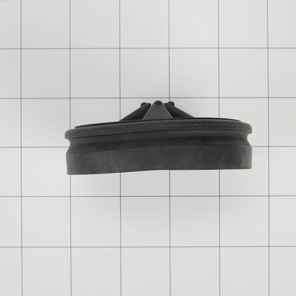 Disposer Splash Guard - Black with Flexible Rubber Sink Baffle (3 1/2-IN D) W11087190
