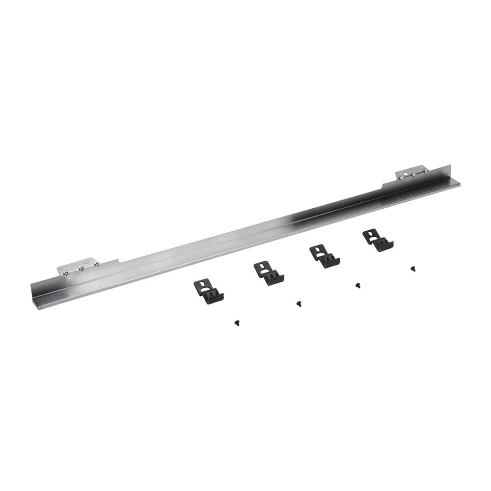 27"/ 30" Built-In Oven Flush Mount Trim Kit, Stainless Steel, with trim piece, mounting hardware, and instructions view 2