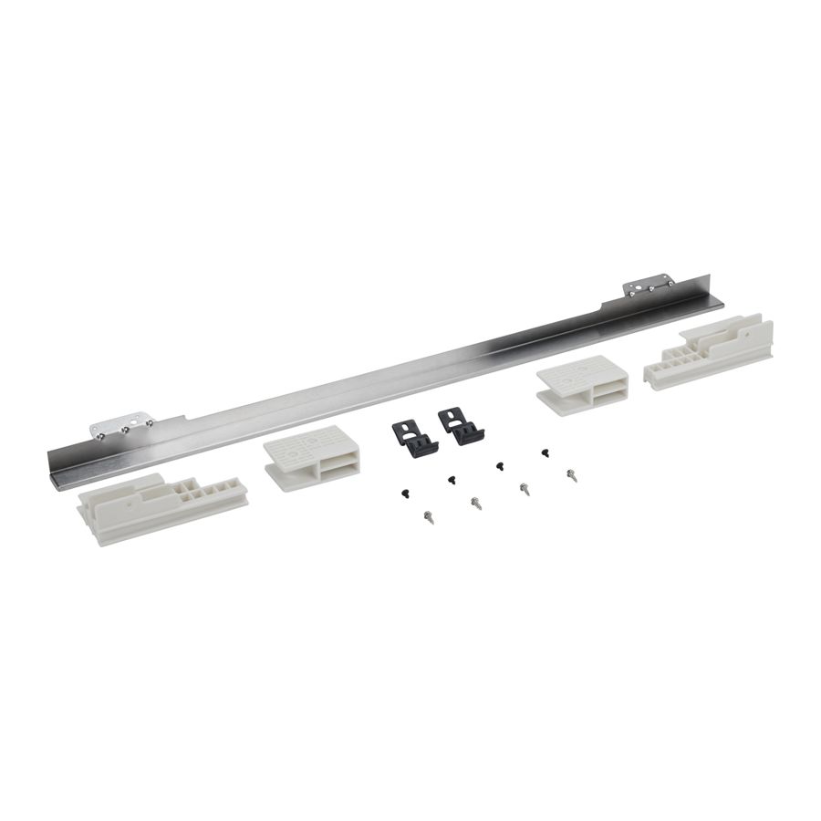 30" Combination Wall Range Flush Installation Trim Kit, Stainless Steel view 2