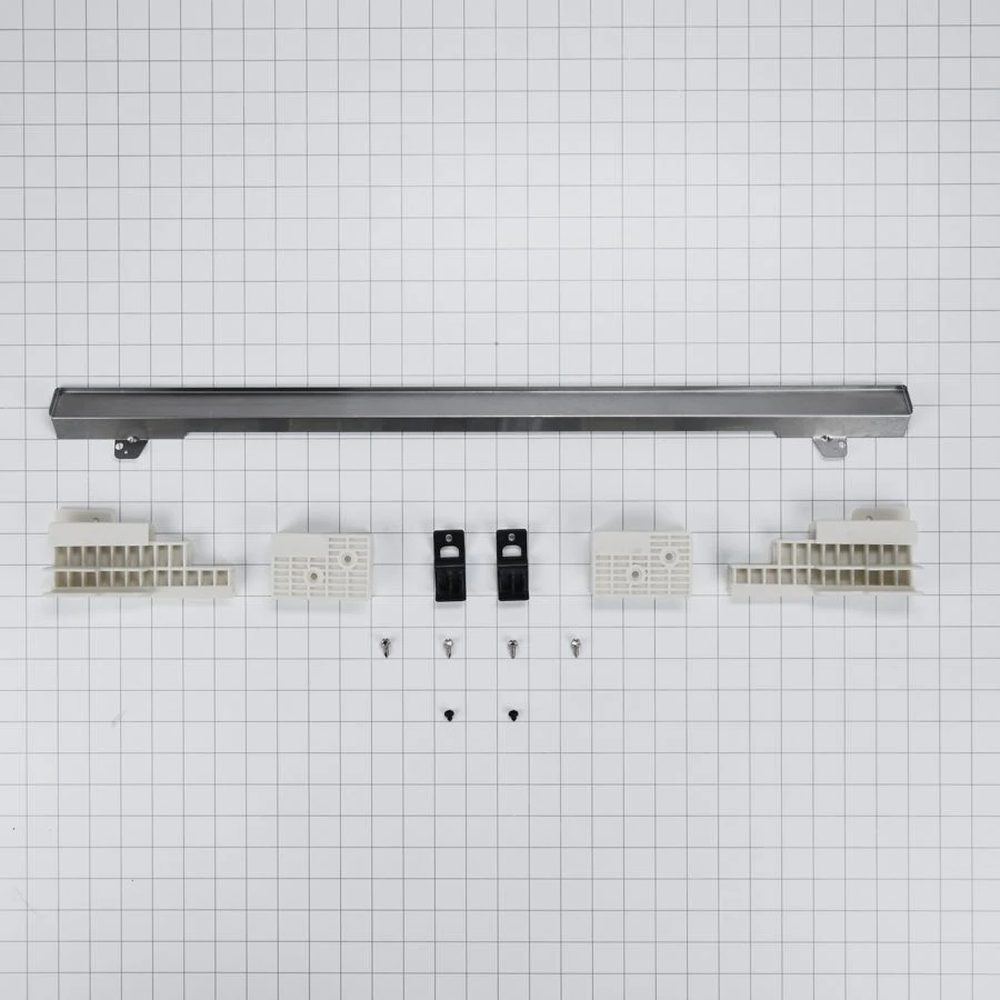 27" Combination Wall Range Flush Installation Trim Kit, Stainless Steel W11173695