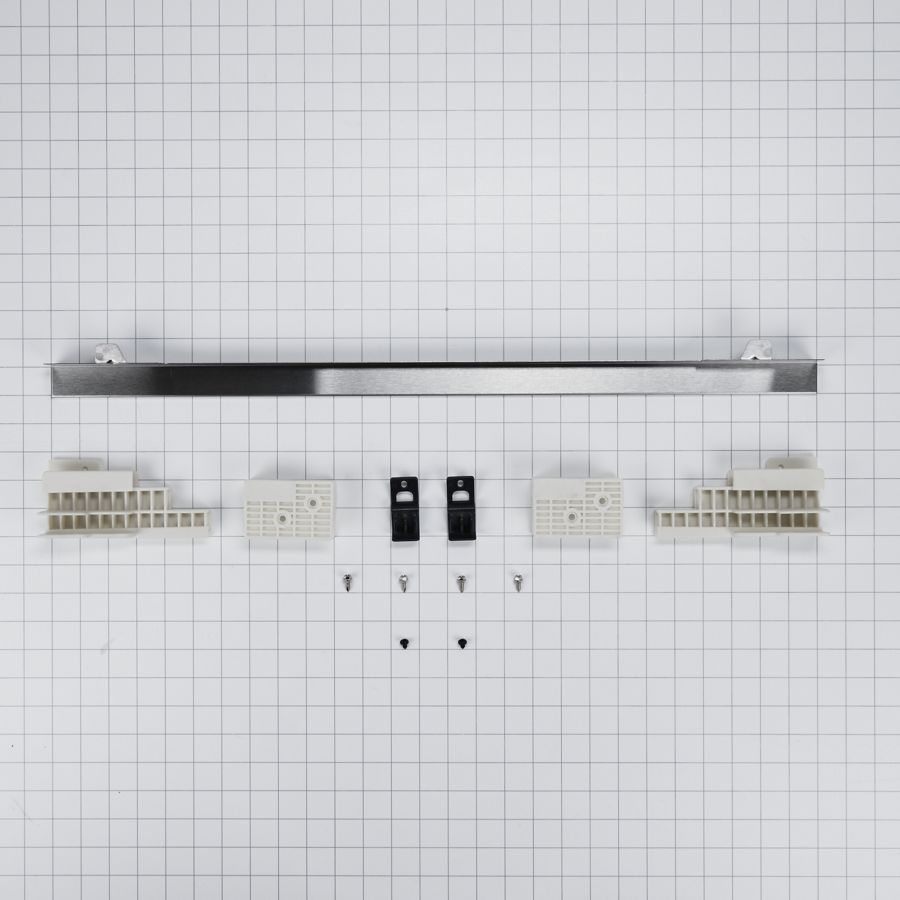 27" Combination Wall Range Flush Installation Trim Kit, Stainless Steel W11173695