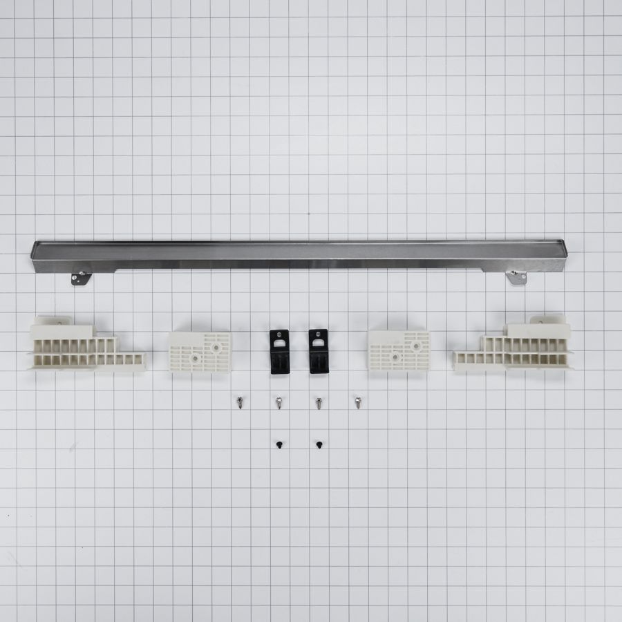 27" Combination Wall Range Flush Installation Trim Kit, Stainless Steel W11173695