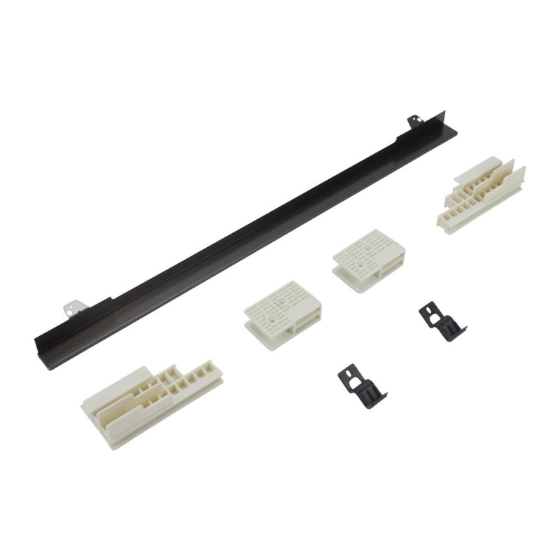 27" Combination Wall Range Flush Installation Trim Kit, Black/Stainless Steel W11173701