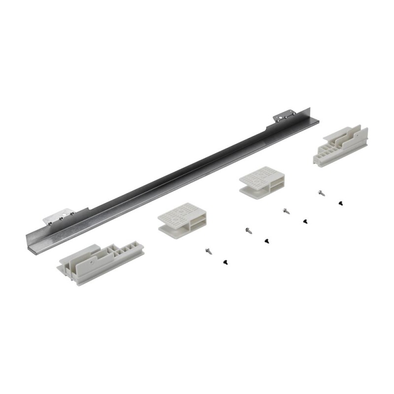 30" Combination Wall Range Flush Installation Trim Kit, Black/Stainless Steel W11173704