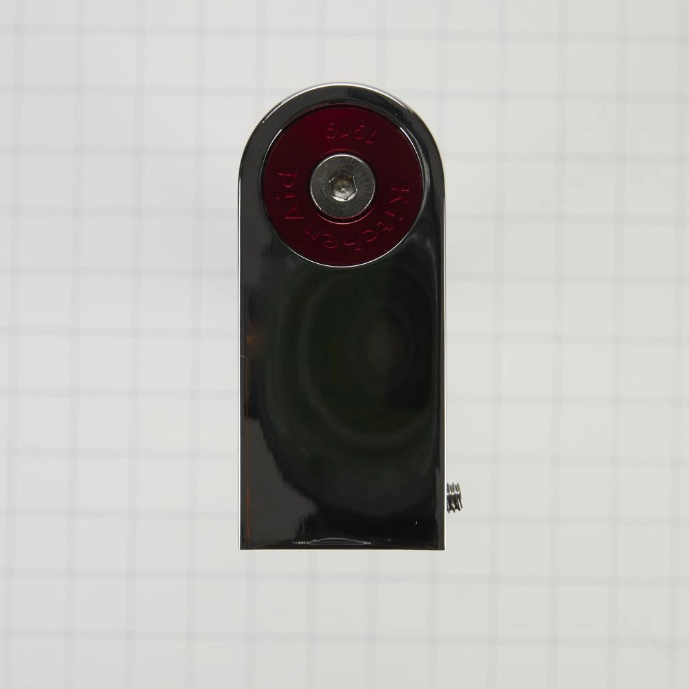 KitchenAid Refrigerator Handle Kit with Two Red Medallions for Panel-Ready Undercounter Models and Wine Cellars - Stainless Steel W11247090