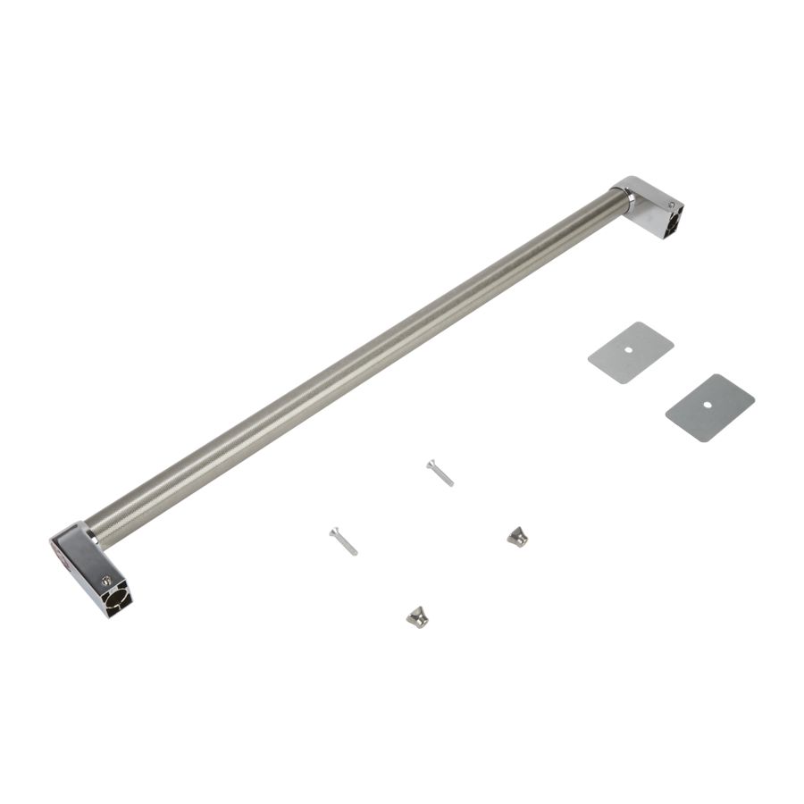 Kitchenaid Refrigerator Handle Kit With Two Red Medallions For Panel-ready Undercounter Models And Wine Cellars - Stainless Steel W11247090