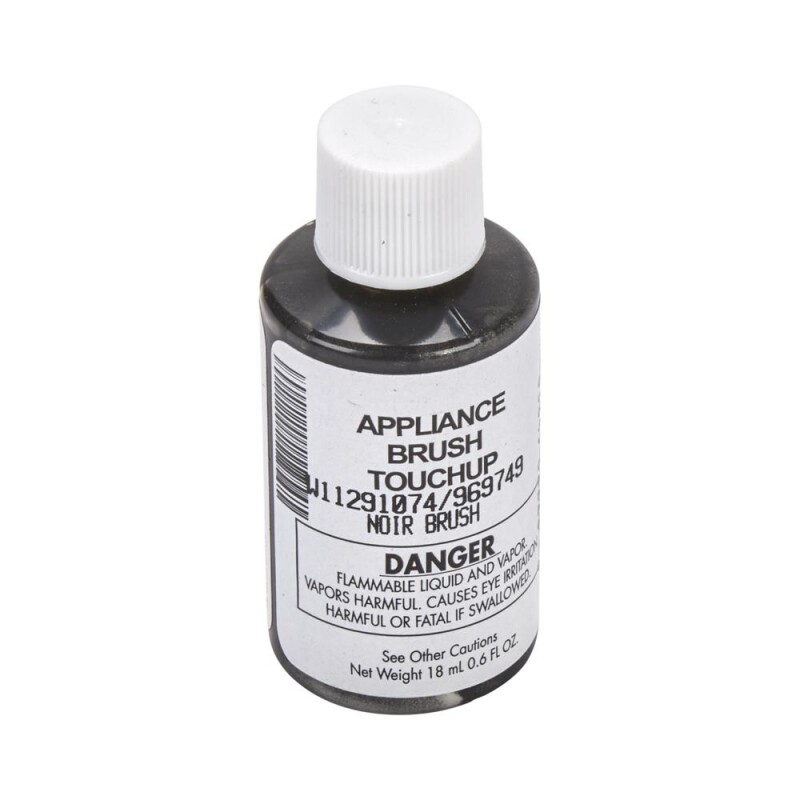 Appliance Touchup Paint Bottle, Black Noir W11291074