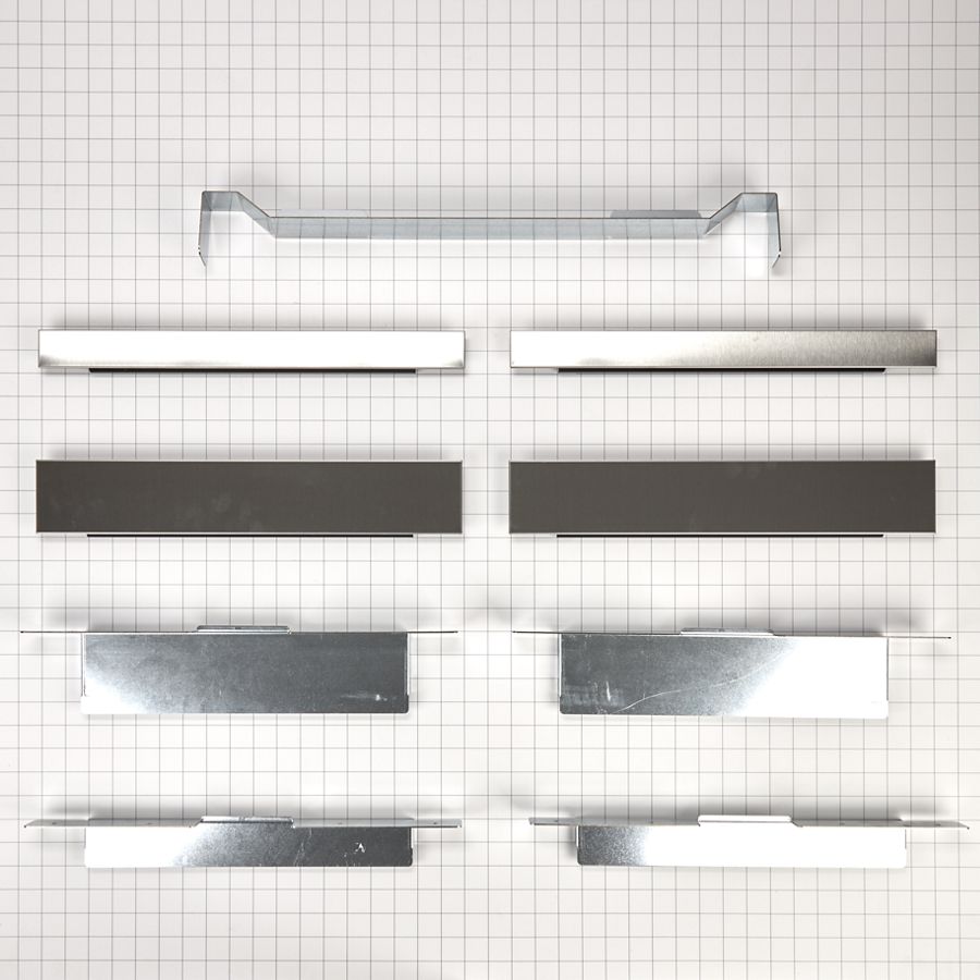Built-in Oven Side Trim Kit, Stainless Steel With (2) 30" Trim Pieces W11300447