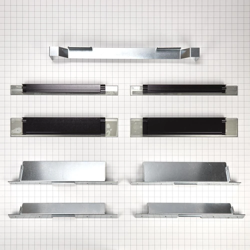 Built-In Oven Side Trim Kit, Stainless Steel with (2) 30" trim pieces W11300447