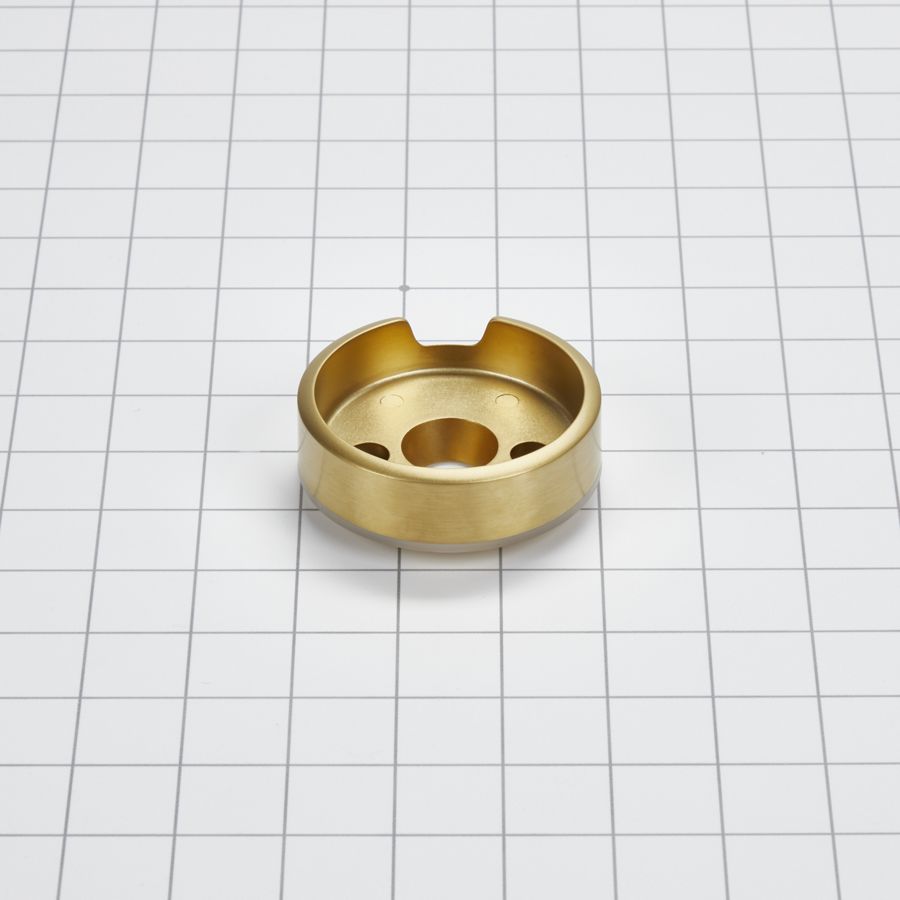 Jennair 3-in D Single Bezel For Rise-style Commercial Range And Rangetop Burner Griddle Knobs - Brass W11316873