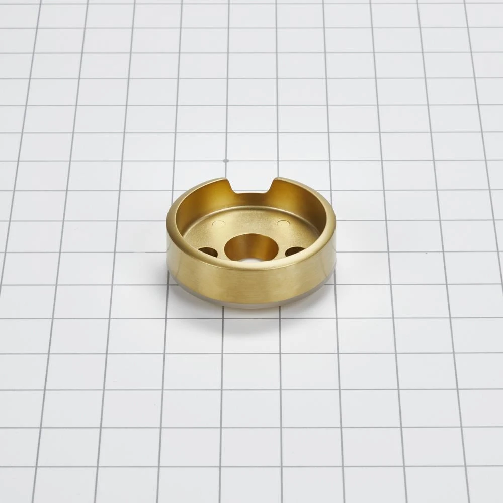 JennAir 3-IN D Single Bezel for Rise-Style Commercial Range and Rangetop Burner Griddle Knobs - Brass W11316873
