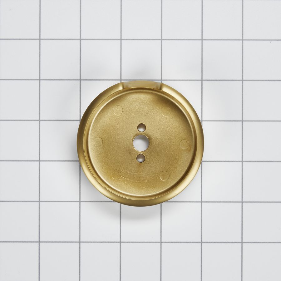 Jennair 3-in D Single Bezel For Rise-style Commercial Range And Rangetop Burner Griddle Knobs - Brass W11317495