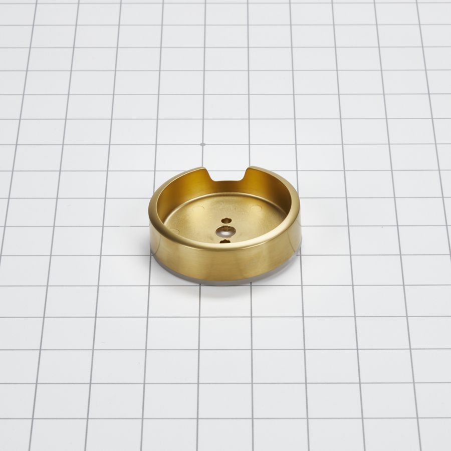 Jennair 3-in D Single Bezel For Rise-style Commercial Range And Rangetop Burner Griddle Knobs - Brass W11317495