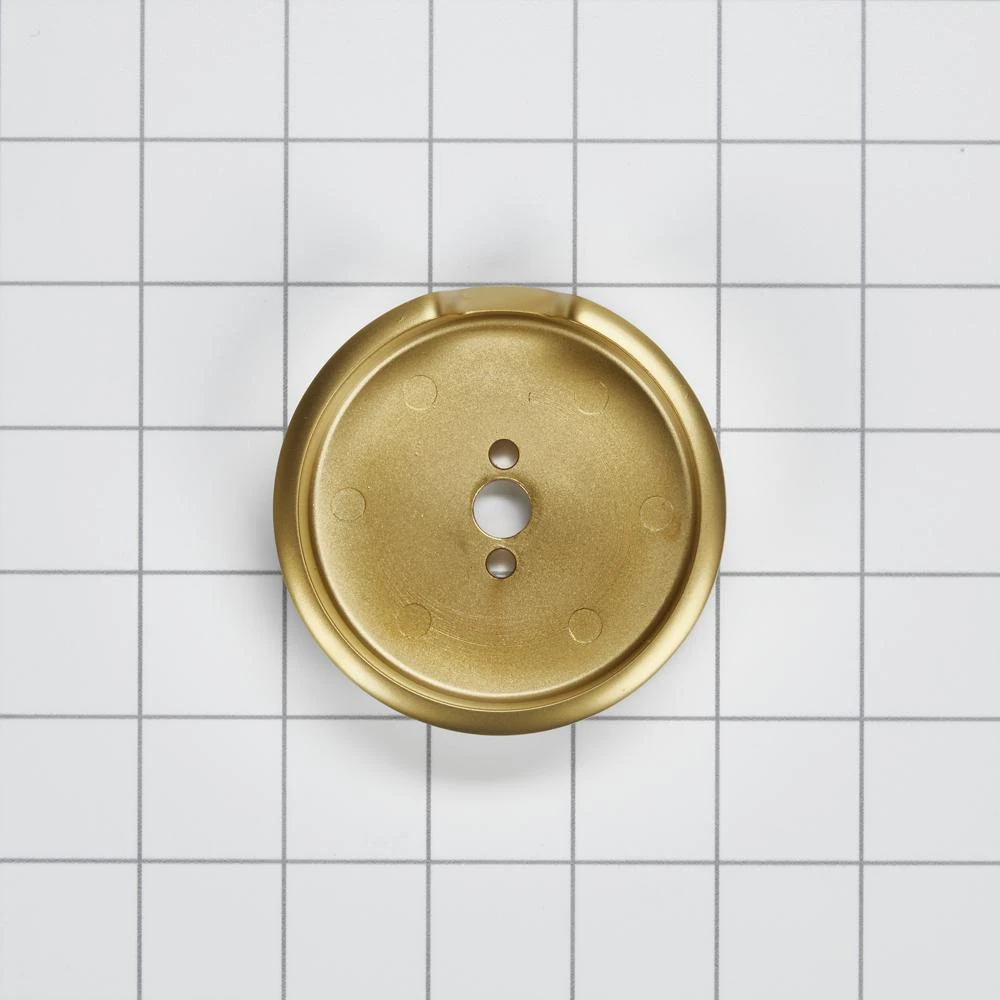 JennAir 3-IN D Single Bezel for Rise-Style Commercial Range and Rangetop Burner Griddle Knobs - Brass W11317495