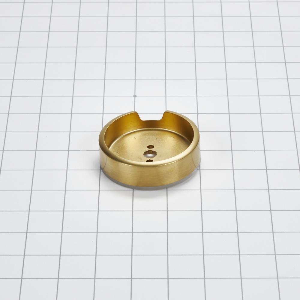 JennAir 3-IN D Single Bezel for Rise-Style Commercial Range and Rangetop Burner Griddle Knobs - Brass W11317495