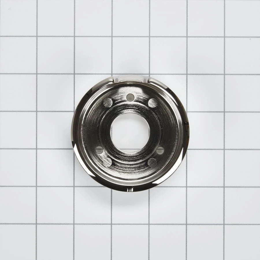 JennAir 3-IN D Single Bezel for Rise-Style Commercial Range and Rangetop Oven Knobs - Chrome W11317499