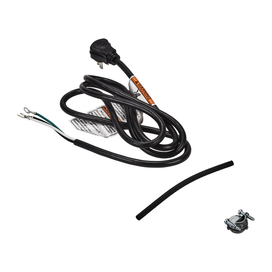 6' Dishwasher Power Cord 3 Wire 20 Amp Right Angle Plug W11365014