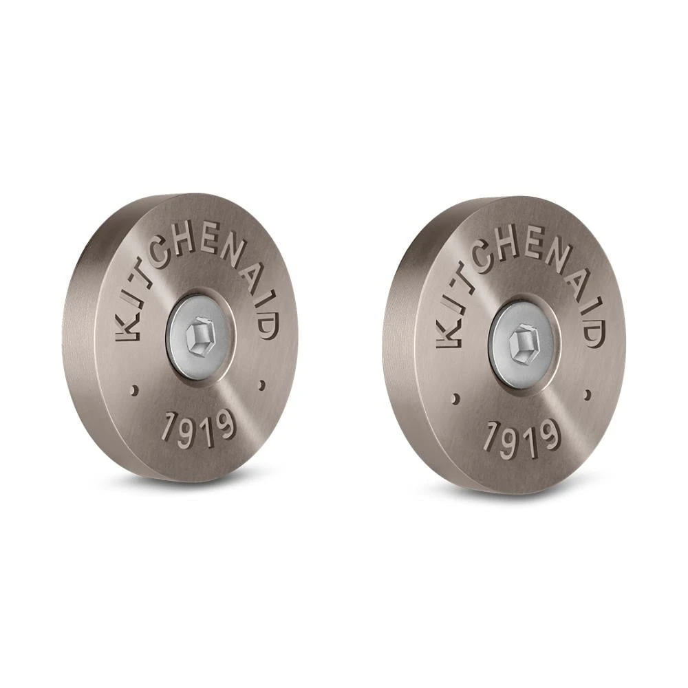 KitchenAid Commercial-Style Range Handle Medallion Kit - Bronze (Includes Two Medallions, Screws, and One 1/8-IN Hex Wrench) W11368841BN