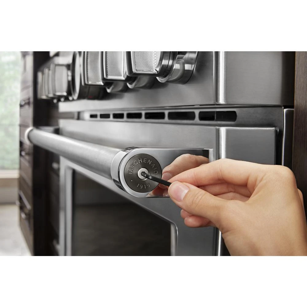KitchenAid Commercial-Style Range Handle Medallion Kit - Black (Includes Two Medallions, Screws, and One 1/8-IN Hex Wrench) W11368841BO